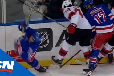 Ryan Reaves Injured After Getting Tangled Up With P.K. Subban