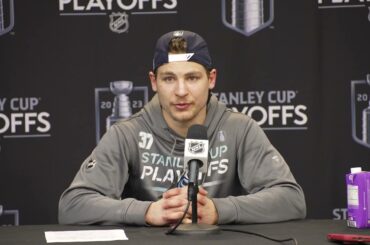 2023 #nhl Playoffs: Seattle Kraken Forward Yanni Gourde - Round 2 Game 1 - Postgame - 05.02.23