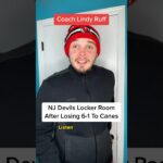 NJ Devils Locker Room After Losing 6-1 To Hurricanes #nhl #nhlhockey #hockey #devils #hurricanes