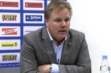 Presskonferens efter FBK-Timrå