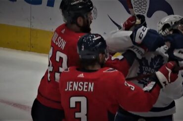 Tom Wilson Clears Out John Tavares In The Blue Paint