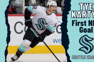 Tye Kartye #52 (Seattle Kraken) first NHL goal Apr 26, 2023