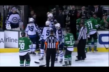 Blake Wheeler crashes into door