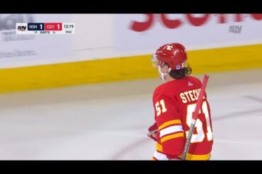 Troy Stecher 1-1 Goal vs Nashville Predators | April 10th, 2023 | Calgary Flames
