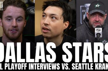 Jake Oettinger & Jason Robertson Address Recent Playoff Struggles for Dallas Stars, Seattle Series