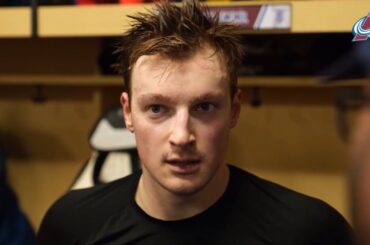 Cale Makar on hitting Jared McCann