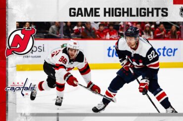 Devils @ Capitals 3/26 | NHL Highlights 2022