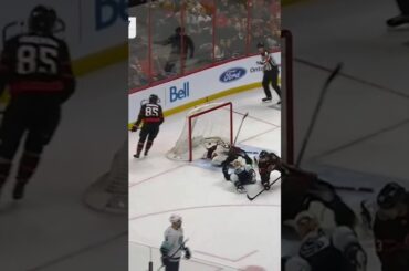 Ottawa Senators VS Seattle Kraken TOP Highligh 💨Anton Forsberg almost pulled out🥅#shorts #shorts