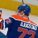 Nick Bjugstad Opens Scoring For Oilers With Wraparound Backhand Past Golden Knights' Adin Hill