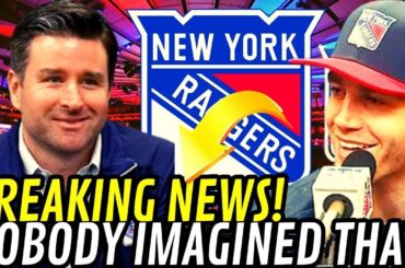 🛑 TODAY'S LATEST NEWS FROM THE NEW YORK RANGERS! NHL! BREAKING NEWS! NOBODY IMAGINED THAT!