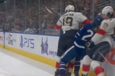 Matthew Tkachuk Charging Penalty Against Matthew Knies