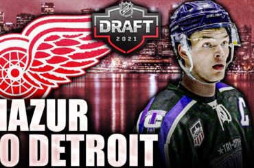 DETROIT RED WINGS DRAFT LOCAL OVERAGER CARTER MAZUR @ 2021 NHL ENTRY DRAFT TOP PROSPECTS NEWS TODAY