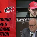 Coach Ruff, Hughes & Hischier reflect on heartbreaking loss in Game 5 | New Jersey Devils