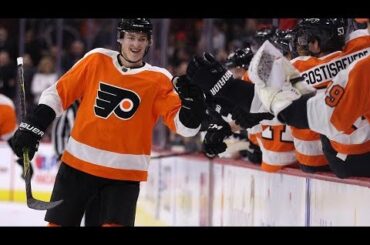 Hear from Travis Sanheim on his first NHL goal after the Flyers 2-1 win vs. Buffalo