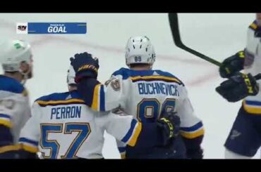 Pavel Buchnevich assists on Kyrou and Perron's goals vs Avalanche in game 2 (2022)
