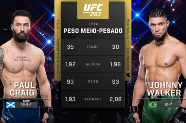 Paul Craig x Johnny Walker | LUTA COMPLETA | UFC Charlotte