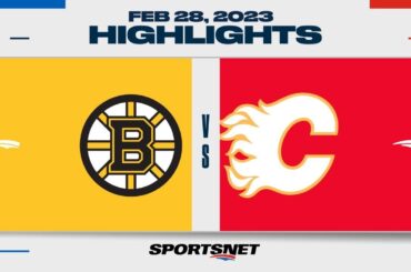 NHL Highlights | Bruins vs. Flames - February 28, 2023