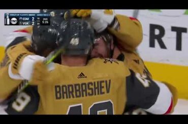 Ivan Barbashev assists on Smith's goal vs Oilers in game 5 (2023)