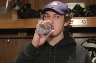 Luke Hughes Exit Interview | NEW JERSEY DEVILS