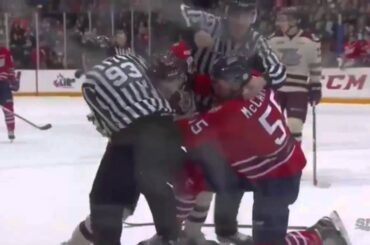 Michael McCarron Gordie Howe Hat Trick vs Peterborough (27/03/15)