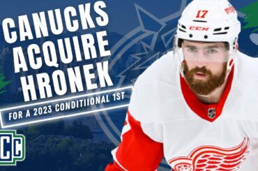 CANUCKS ACQUIRE FILIP HRONEK…BUT AT A HUGE COST