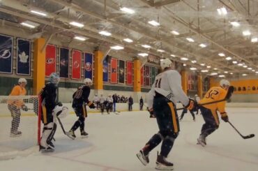 Yaroslav Askarov working at Nashville Predators Development Camp 2022