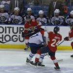 Griffith exits game after taking hit to the head by Ehlers