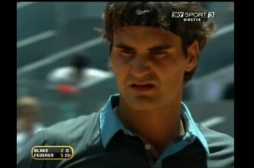 Madrid 2009 R3 - R.Federer vs J.Blake Highlights