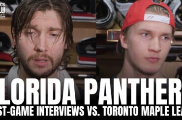 Sergei Bobrovsky & Anton Lundell React to Florida Panthers Taking a 3-0 Lead vs. Toronto Maple Leafs