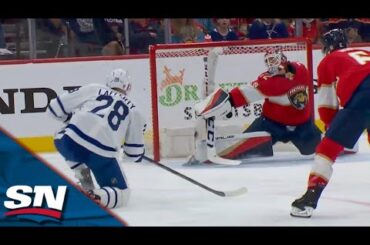 Maple Leafs' Sam Lafferty Nets His First Career Post-Season Goal To Break Ice In Game 3