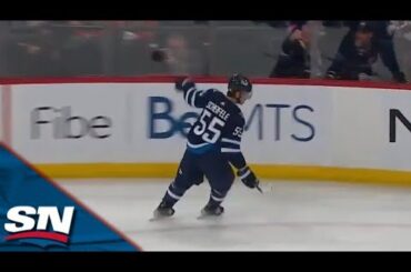 Jets' Mark Scheifele Rockets Home One-Timer To Finish Off Pretty Passing Play