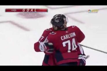 Evgeni Kuznetsov assists on John Carlson's game winning goal in OT (2017)