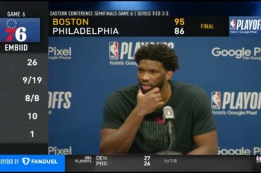 Joel Embiid sends a STRONG message to Jayson Tatum after 76ers loss to Celtics 95-86 in Game 6