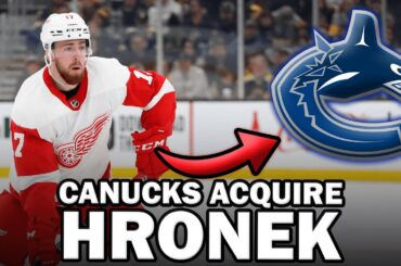 CANUCKS ACQUIRE FILIP HRONEK FOR 1ST ROUND PICK
