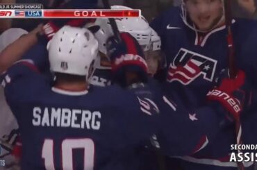 Dylan Samberg 2A vs Canada | Aug 5 2017 | WJC Summer Showcase