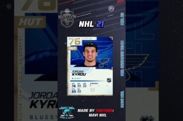 Jordan Kyrou in NHL Ultimate team #shorts