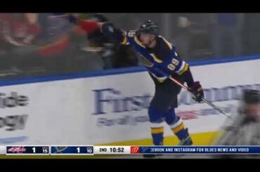 Pavel Buchnevich scores his first vs Capitals and Samsonov with a big shot (7 jan 2022)