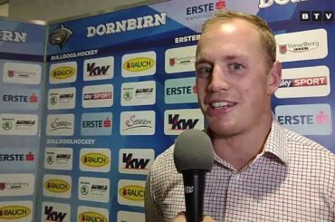 Nate Schmidt (Vegas Golden Knights) watching Dornbirn Bulldogs vs. Vienna Capitals