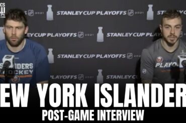 Semyon Varlamov & Jean-Gabriel Pageau on Brad Marchand "Weird Shot" for OT Winner + Game 3 Loss