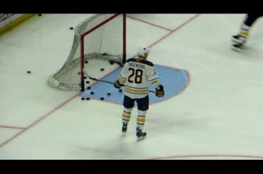 Zemgus Girgensons during pre-game warm-up at the Sabres @ Senators hockey game