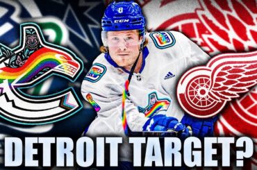 BROCK BOESER: RED WINGS TRADE TARGET? Vancouver Canucks, Detroit NHL News & Rumours Today 2023