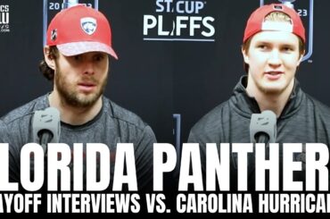 Carter Verhaeghe & Anton Lundell React to Florida Panthers vs. Carolina Hurricanes ECF, 2023 Changes
