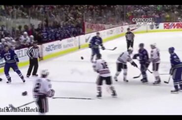 Fight Andrew Ladd vs Ryan Kesler 1/23/10