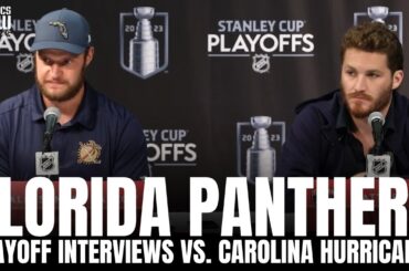 Matthew Tkachuk & Aleksander Barkov Reacts to Florida Panthers vs. Carolina Hurricanes ECF Matchup