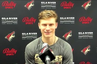 Jan Jenik Reacts to Making His NHL Debut With Arizona Coyotes & Scoring His First Career Goals