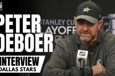 Pete DeBoer talks Wyatt Johnston Rookie Season, Joe Pavelski Impact & Stars vs. Vegas WCF Matchup