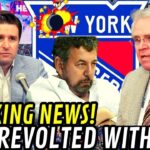 💥 TODAY'S LATEST NEWS FROM THE NEW YORK RANGERS! BREAKING NEWS! FANS REVOLTED WITH THIS! NHL!