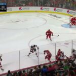 Nathan Bastian clean check on Paul Stastny