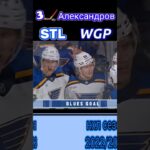 🏒3 Шайба Александров нхл сезон 2022/2023 в матче Виннипег Джетс - Сент-Луис Блюз #shorts #nhl #нхл