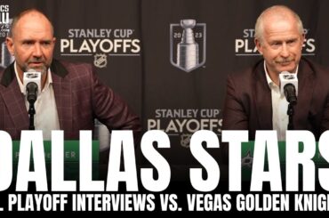 Peter DeBoer & Dallas Stars GM Jim Nill talk Dallas Stars Season, Golden Knights, Stars Drafting
